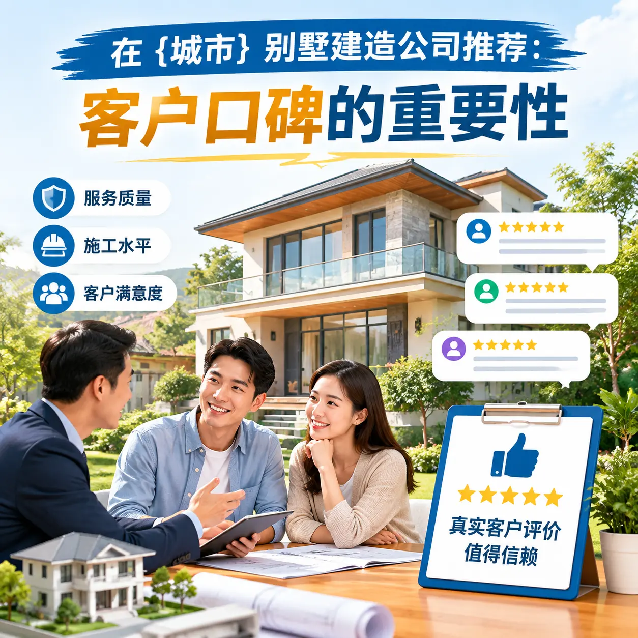 在 剑河 别墅建造公司推荐:客户口碑的重要性