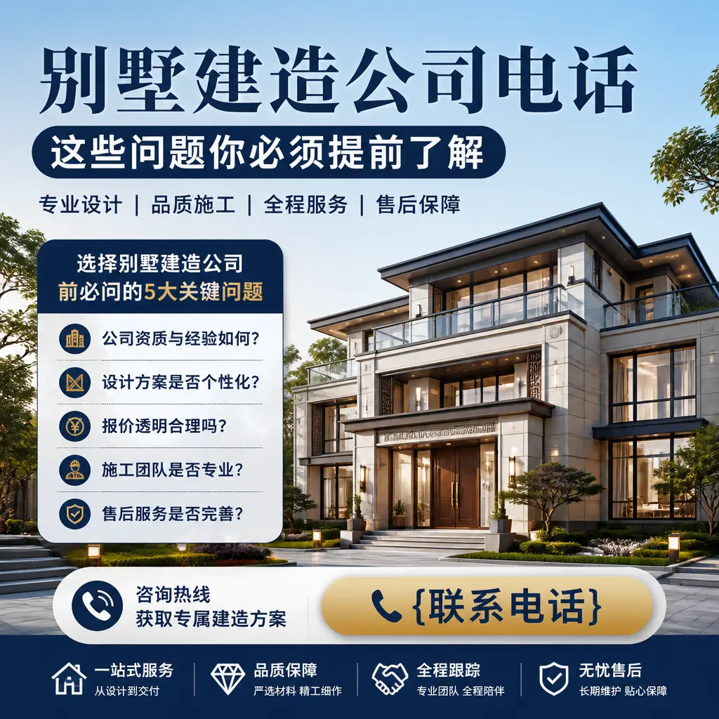 剑河别墅建造公司电话，这些问题你必须提前了解